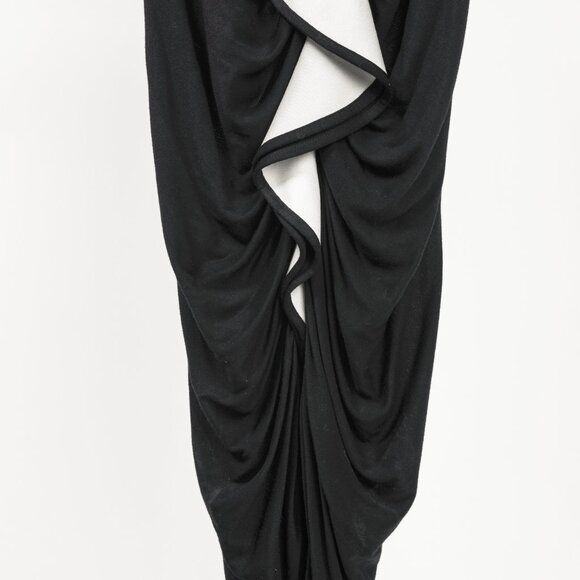 Givenchy PF/13 Black Ruffle Jersey Sleeveless Dress - Picture 7 of 11